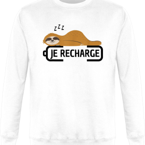 Sweat Paresseux Je recharge