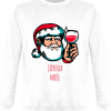 Sweat Pere Noel Coupe de Vin Rouge