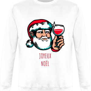 Sweat Pere Noel Coupe de Vin Rouge