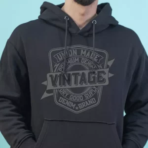 Sweat a capuche vintage avec ecriture Sweat a capuche vintage avec ecriture