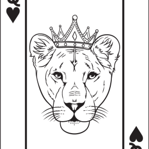 Sweat couple carte de jeux avec un lion 2 Sweat couple carte de jeux avec un lion 3