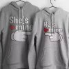 Sweat-shirt couple Ilelle est a moi