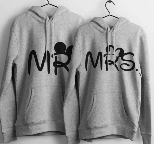 Sweat-shirts couple souris Mr et Mme