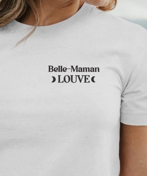 T-Shirt Belle-Maman Louve lune coeur Pour femme