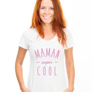T-Shirt Maman Super Cool pour femme