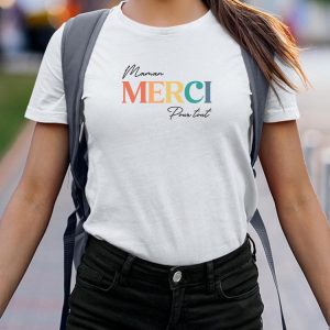 T-Shirt Maman merci pour tout Pour femme
