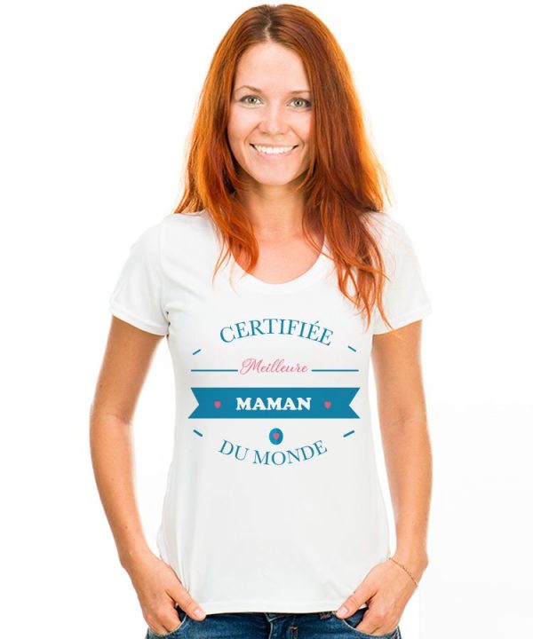 T-Shirt Meilleure maman du monde pour femme