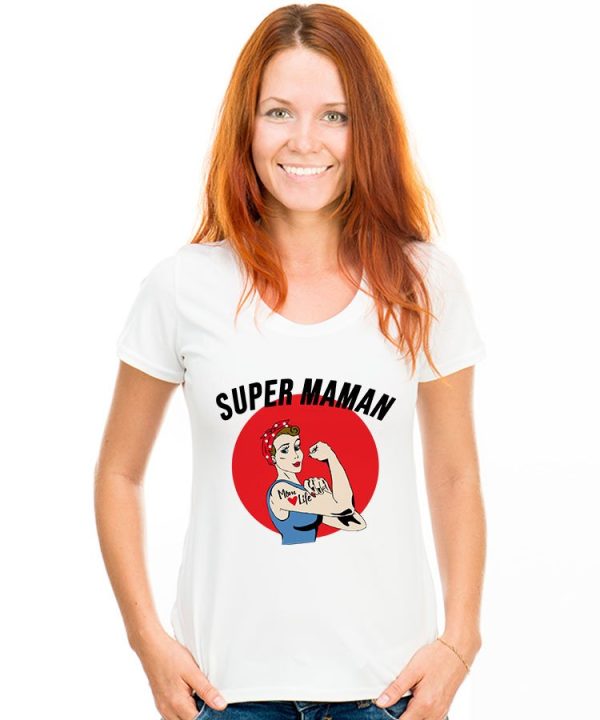 T-Shirt Super Maman pour femme