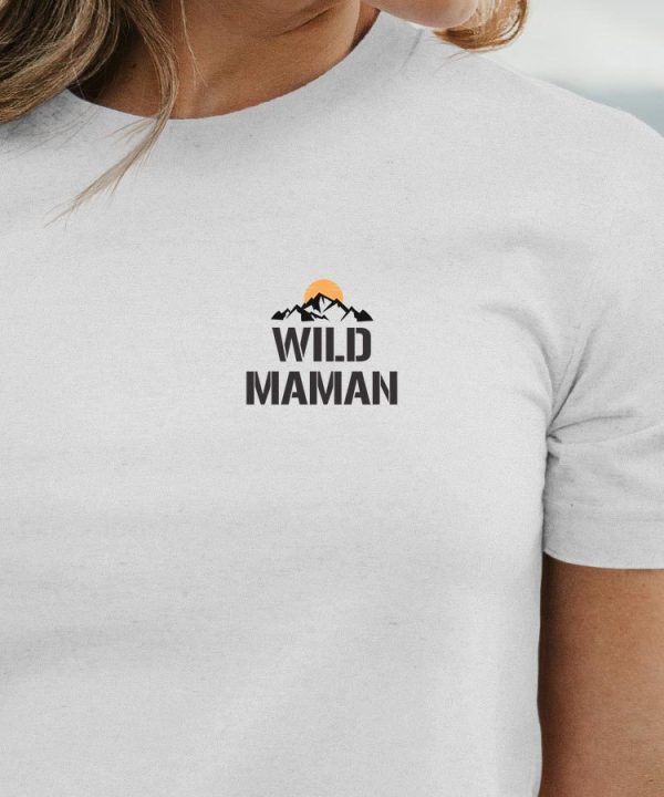 T-Shirt Wild Maman coeur Pour femme