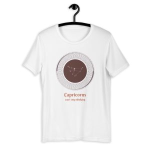 T-shirt Astro Capricorne – Capricorns Can’t stop thinking – Unisexe