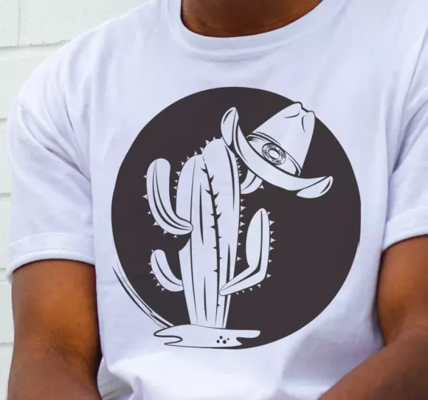 T-shirt Cactus et chapeau de cow-boy