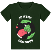 T-shirt Enfant Noel Je veux des sous