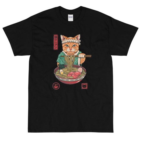 T-shirt Neko Ramen Chat Japo