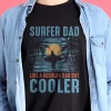 T-shirt Papa surfeur illustration
