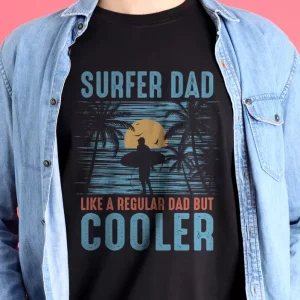 T-shirt Papa surfeur illustration T-shirt Papa surfeur illustration