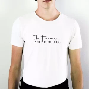 T-shirt Paroles de Chanson Je t’aime