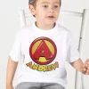 T-shirt Super-Heros enfant initiale et prenom personnalises