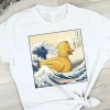 T-shirt art Canard en caoutchouc sur Kanagawa