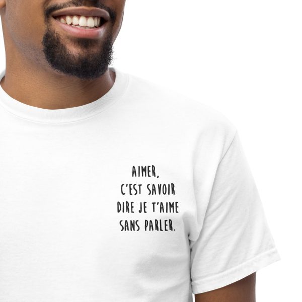 T-shirt brode citation amour