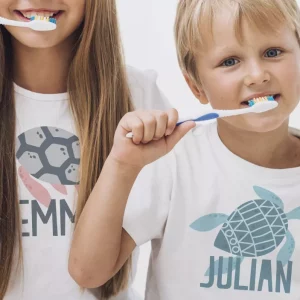 T-shirt enfant Tortues de couleurs douces