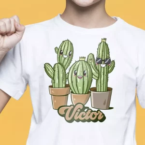 T-shirt enfant famille cactus