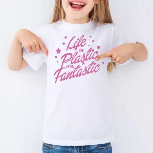 T-shirt enfant  life in plastic it's fantastic