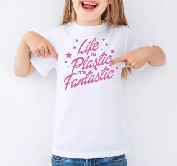 T-shirt enfant  life in plastic it&#039s fantastic