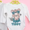 T-shirt enfant prenom personnalise Nounours heros