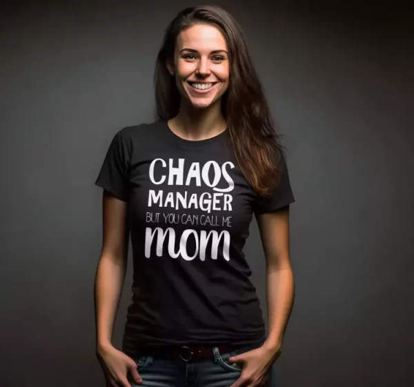 T shirt fete des meres chaos manager mom