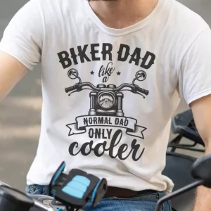 T-shirt fete des peres Papa biker