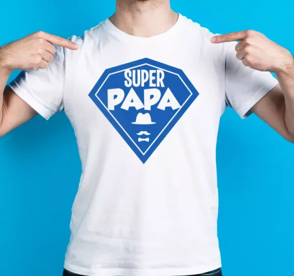 T-shirt fete des peres Super papa