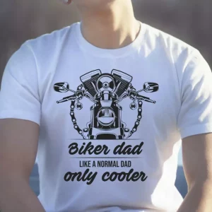 T-shirt fete des peres papa motard