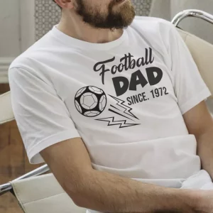T-shirt fete des peres papa qui aime le foot