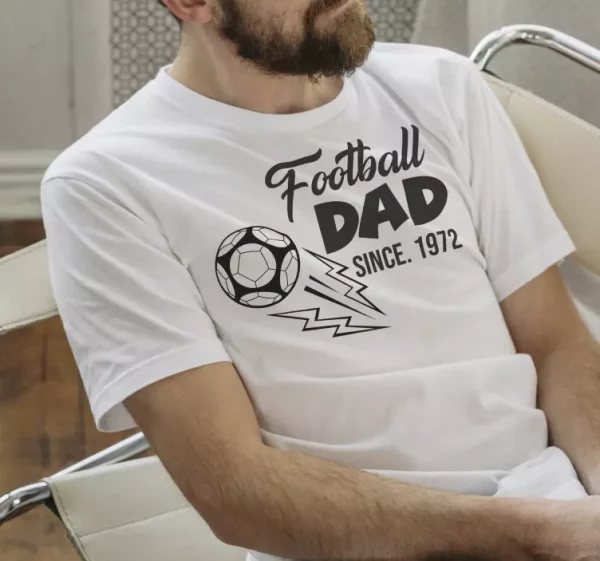 T-shirt fete des peres papa qui aime le foot