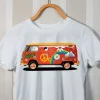 T-shirt fourgon hippie retro