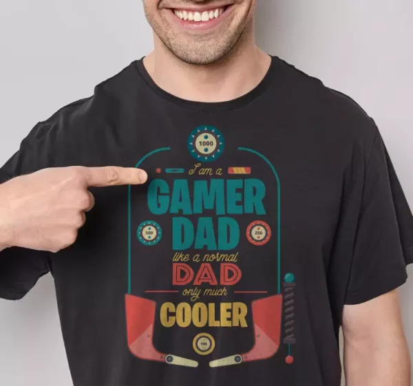 T-shirt fete des peres Papa gamer