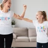 T shirt mere fille Moi et moi mini