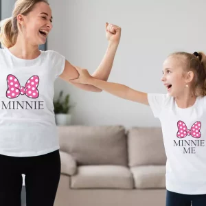 T shirt mere fille Tshirt minnie et minnie moi