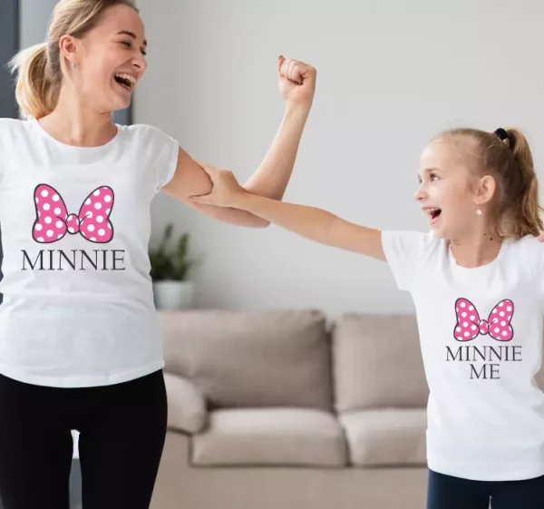 T shirt mere fille Tshirt minnie et minnie moi