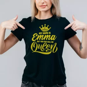 T-shirt personnalise appelez-moi reine T-shirt personnalise appelez-moi reine