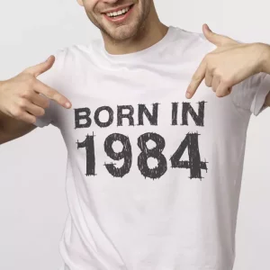 T-shirt personnalise born in year