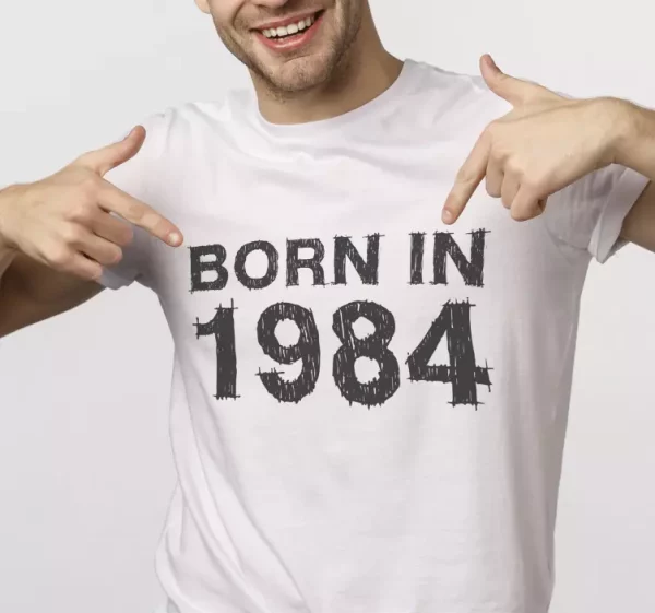 T-shirt personnalise born in year