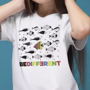 T-shirt poisson a contre-courant