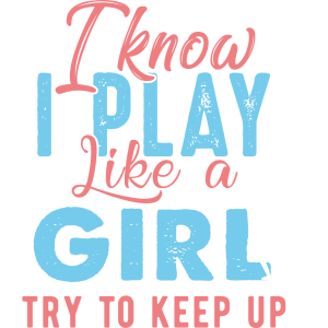 T shirt pour fille "I play like a girl" T shirt pour fille "I play like a girl"