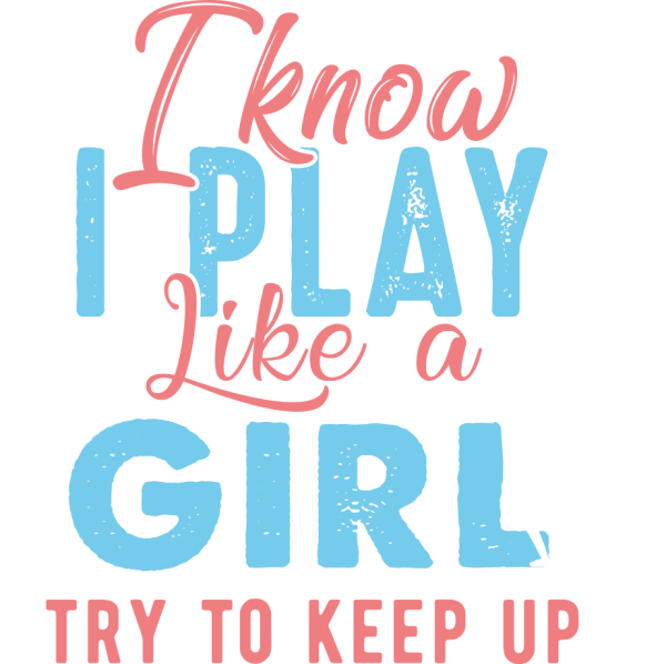 T shirt pour fille &quotI play like a girl&quot