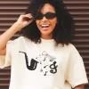 T-shirt saxophone et prenom personnalisable