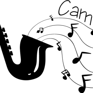 T-shirt saxophone et prenom personnalisable