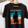 T-shirt style jouer du saxophone
