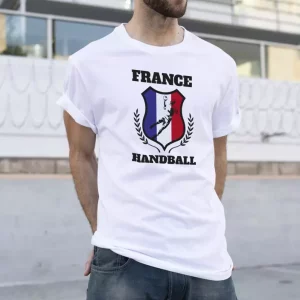 T-shirt sur le theme du handball francais