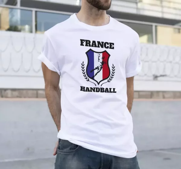 T-shirt sur le theme du handball francais